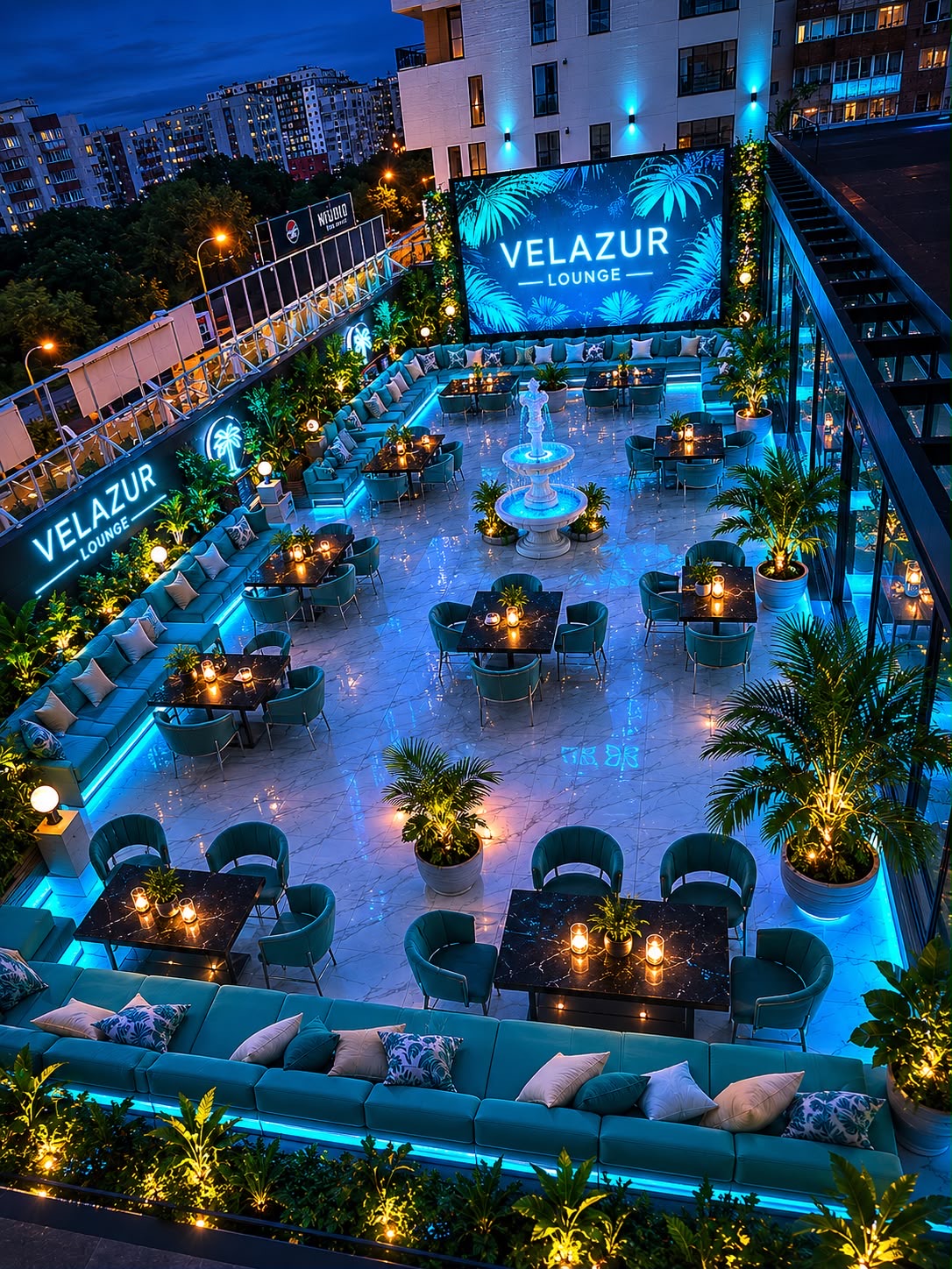Velazur Lounge rooftop in Bucuresti